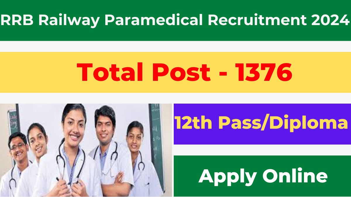 RRB Paramedical Recruitment 2024